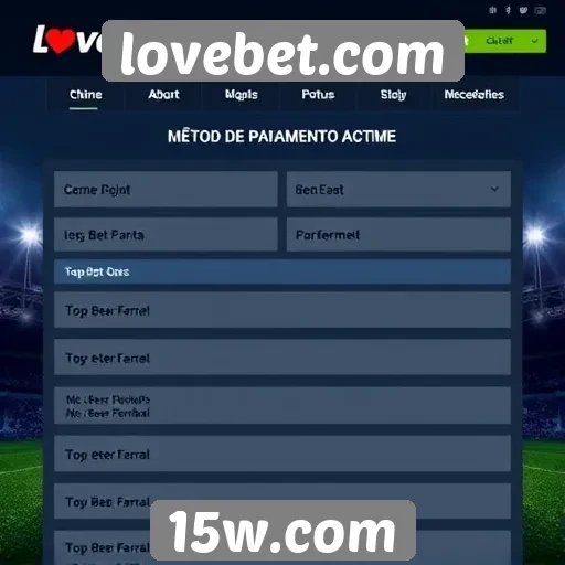 Métodos de pagamento aceitos em lovebet.com